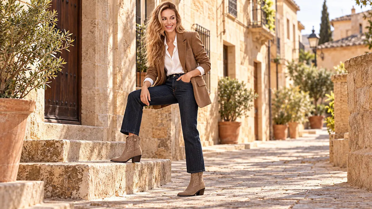 Cómo combinar botines cowboy de mujer: looks western para el día a día