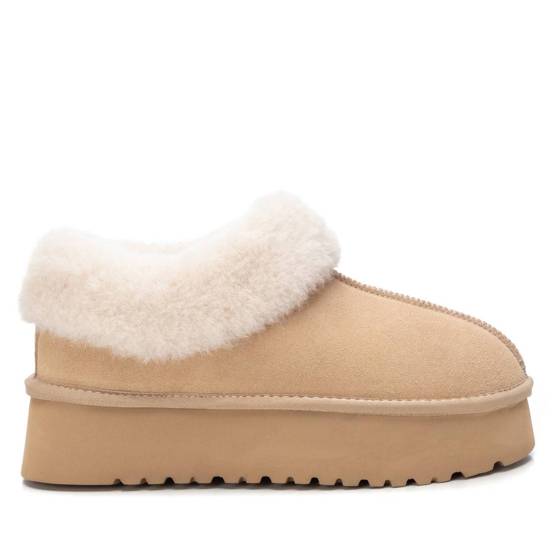 Botines con borreguito para mujer