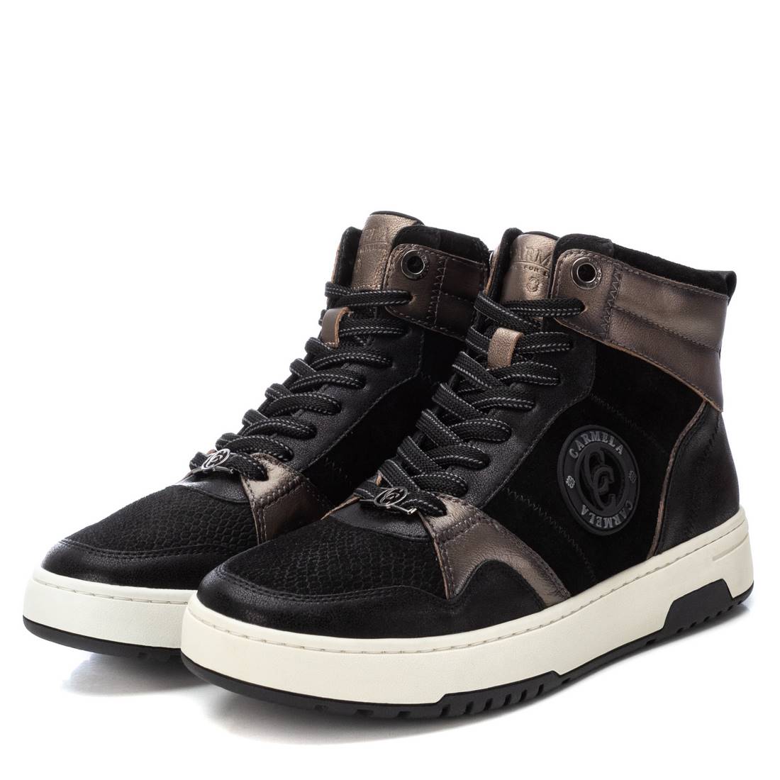 Botines de mujer planos negros Carmela