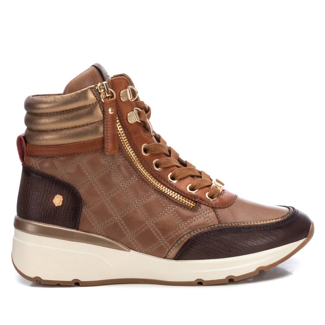 botines planos de mujer marrones