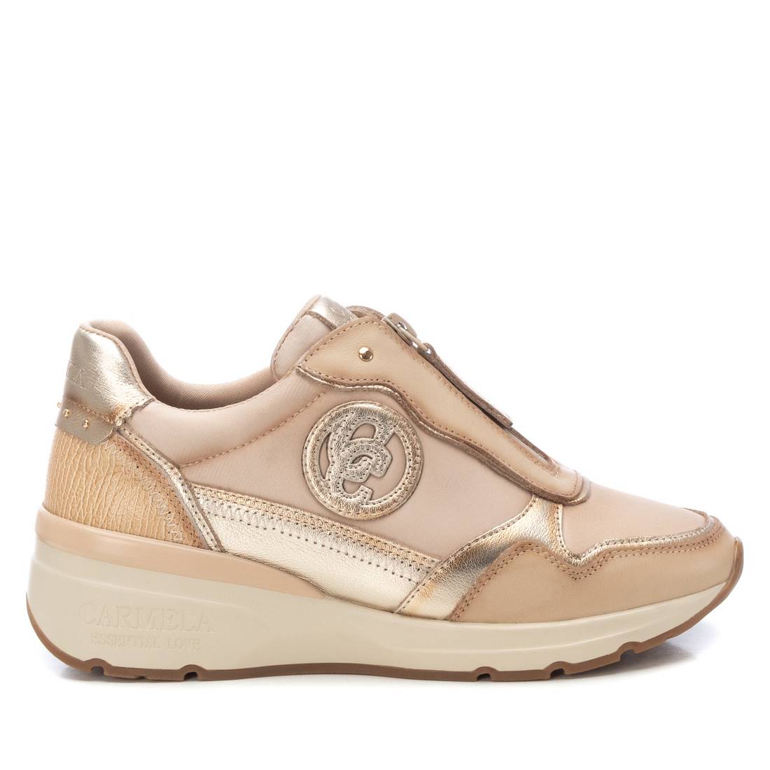 zapatillas con plantilla extraible color carmel