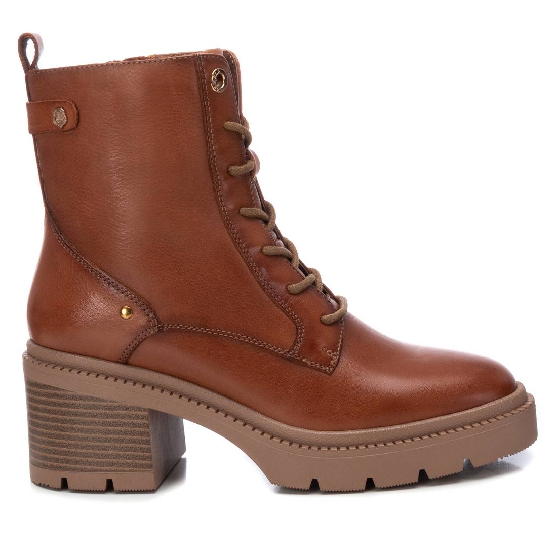 Botines con plataforma de mujer color marrón