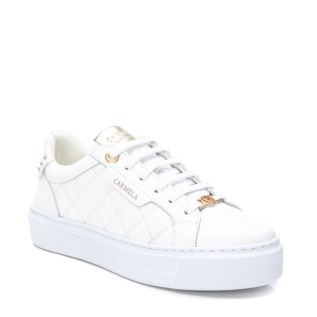 Sneakers de piel de mujer blanca