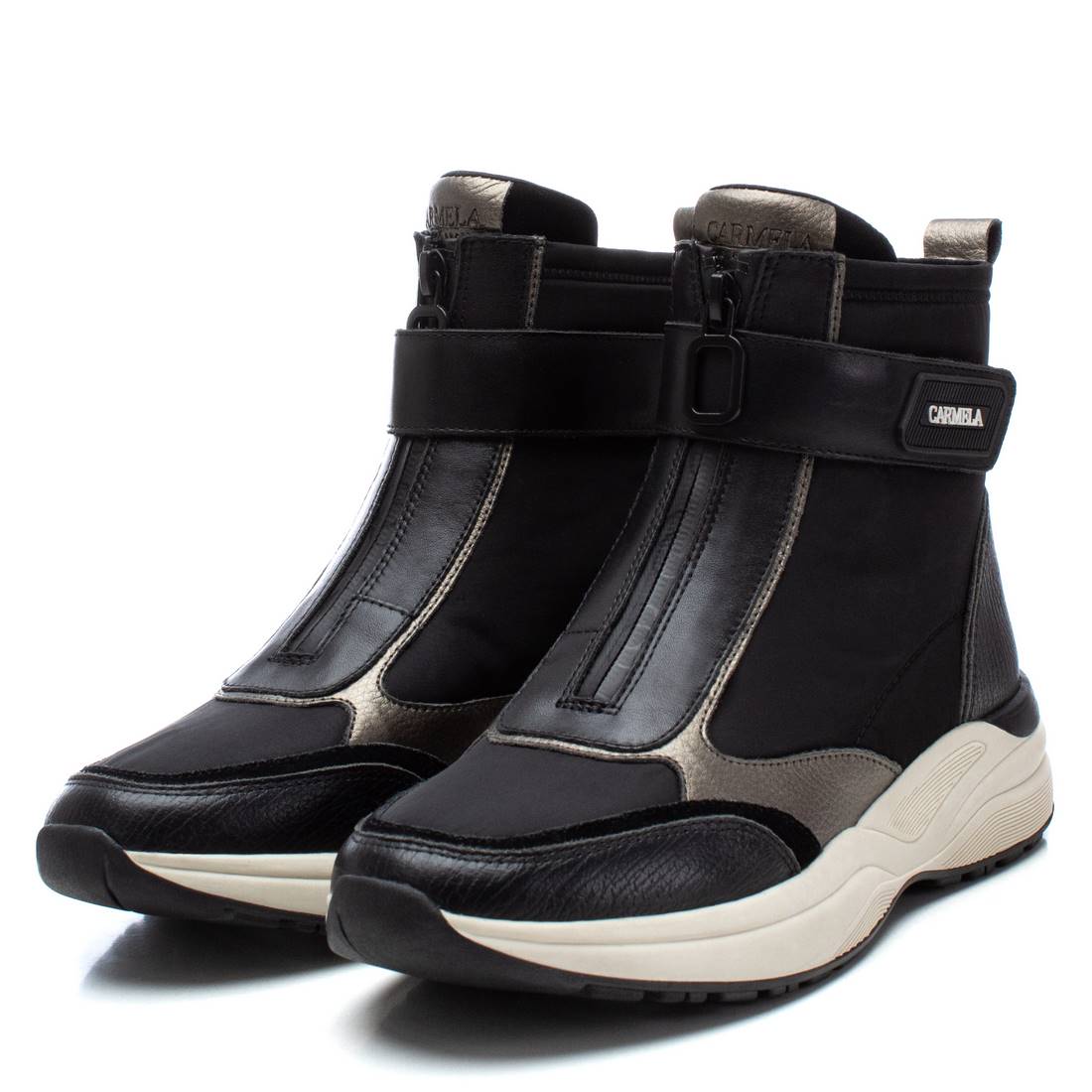 botines sneakers de mujer negros