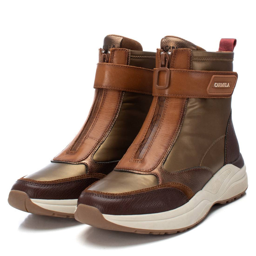 zapatillas con cuña mujer marrones