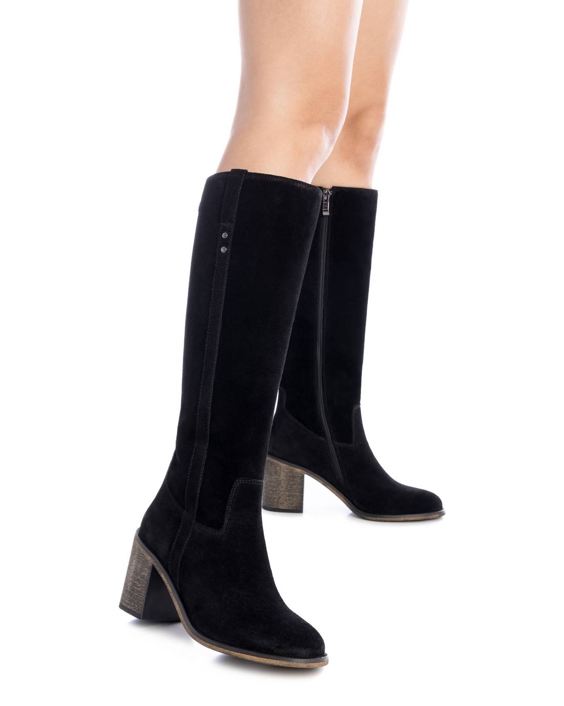 botas altas de caña ancha negras Carmela