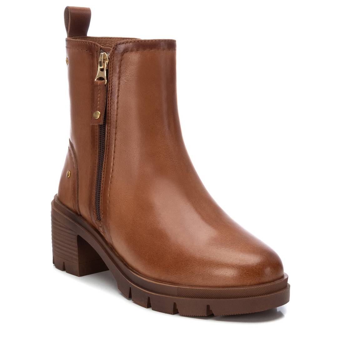 botines con cremallera mujer marrones Carmela