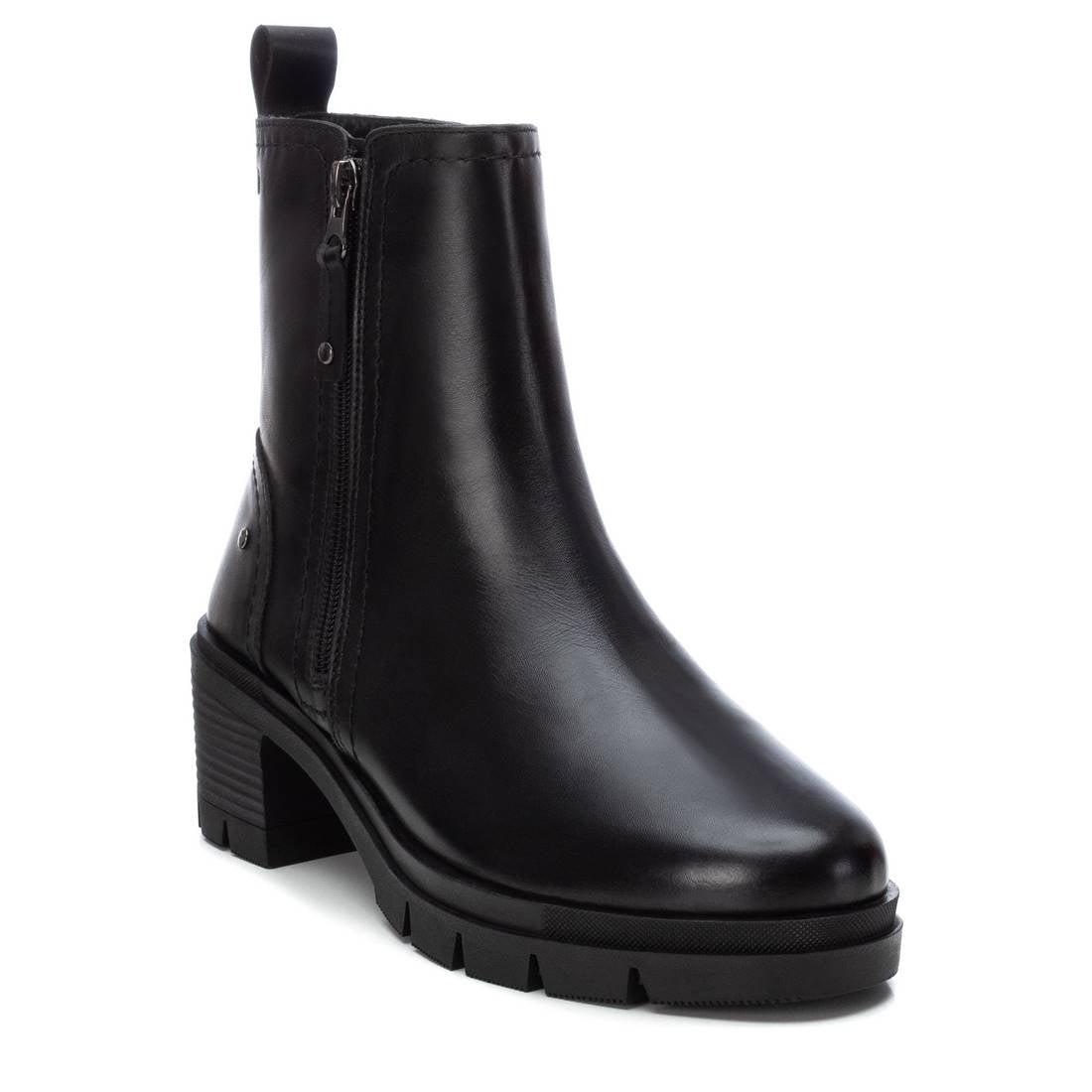 botines con cremallera lateral mujer negras