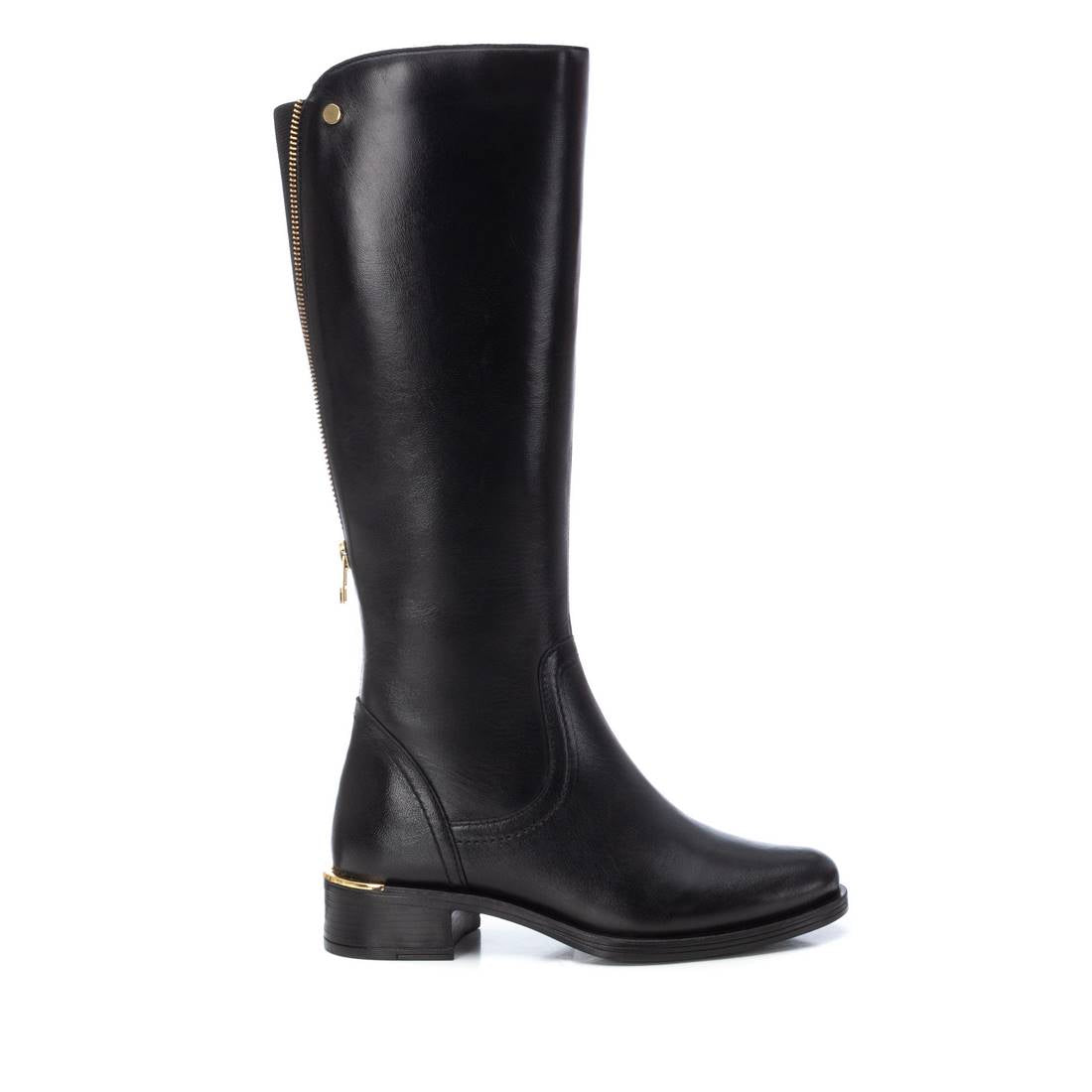 botas de caña ancha negras