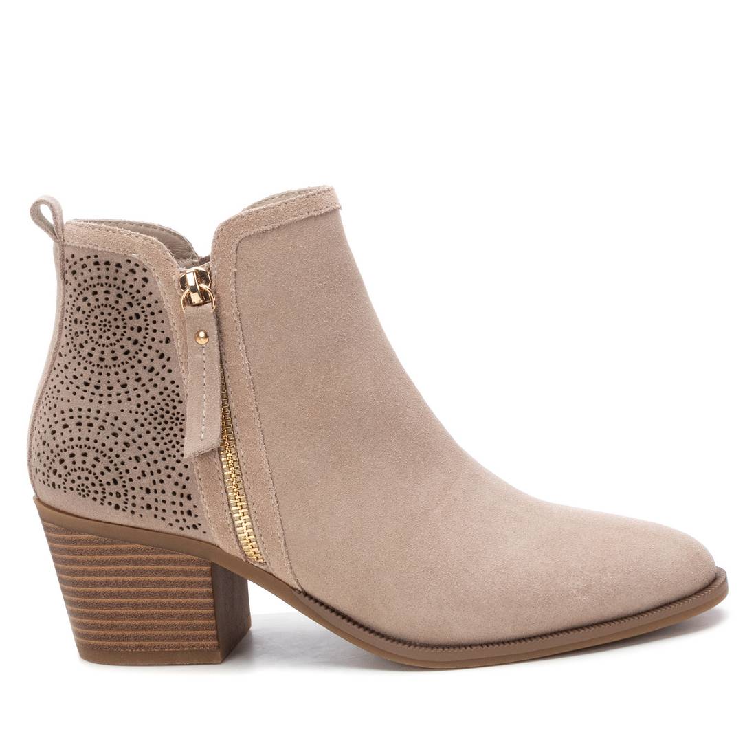 Botin serraje de mujer con tacón ancho
