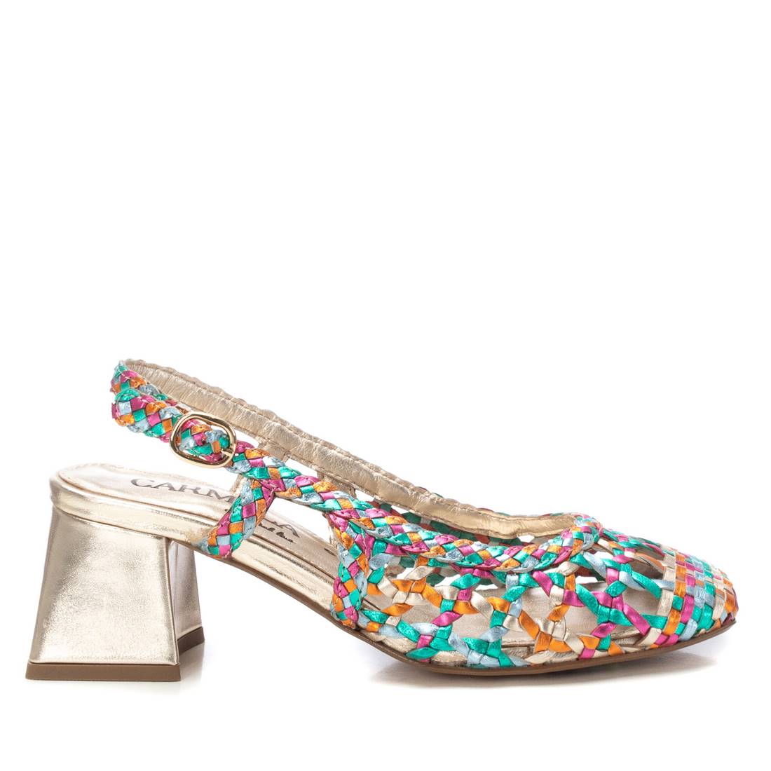 Bailarinas bocolor de rejilla piel, diseñadas para destacar esta temporada.