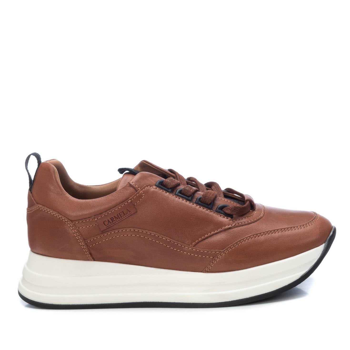 Sneakers de mujer con cuña marrones