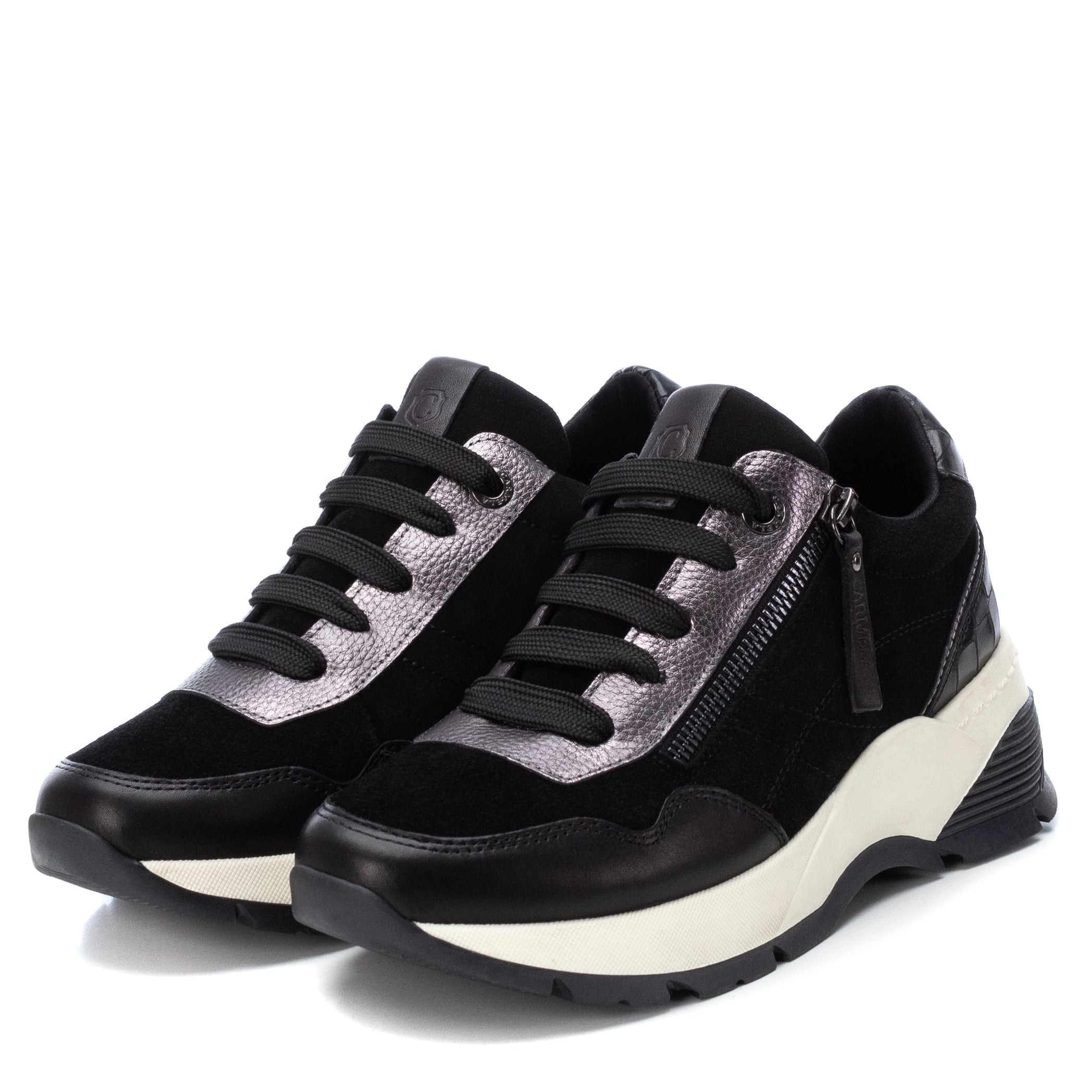 zapatillas con plantilla extraible negras altas