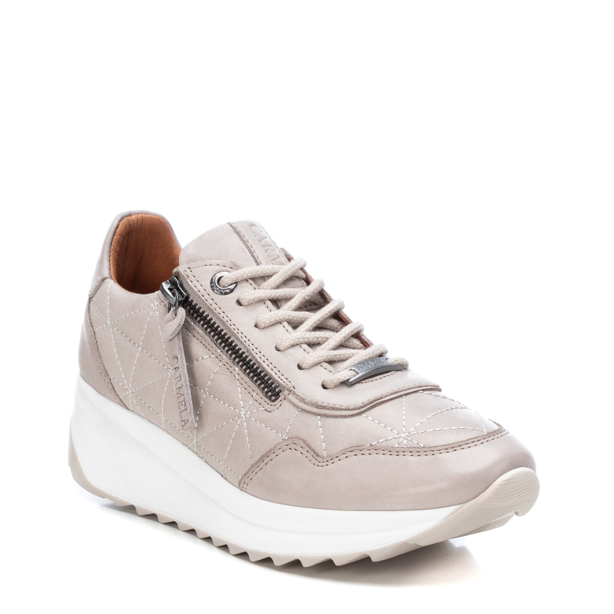 Zapatilla de mujer con cuña interior Carmela grises