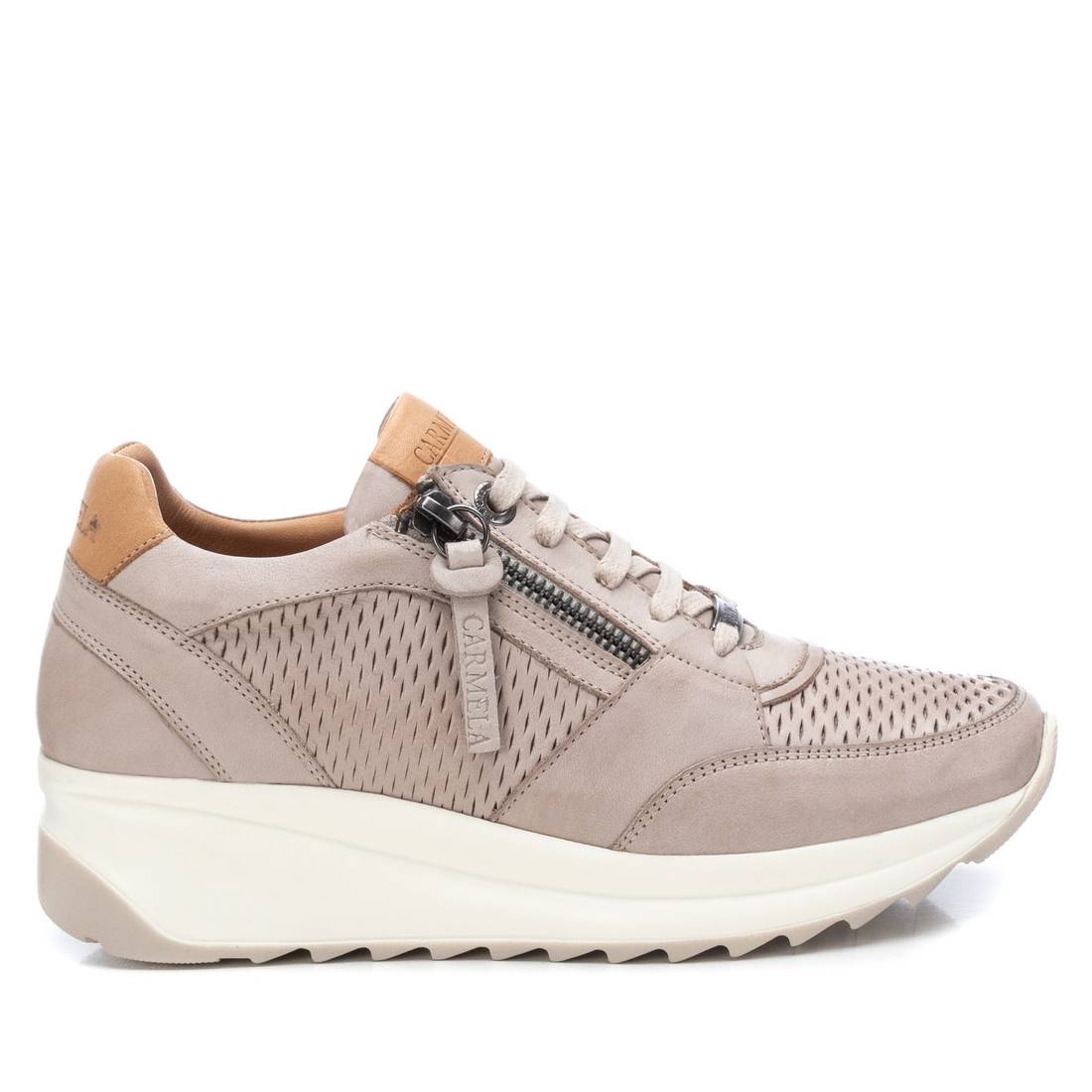 sneakers casual mujer beige