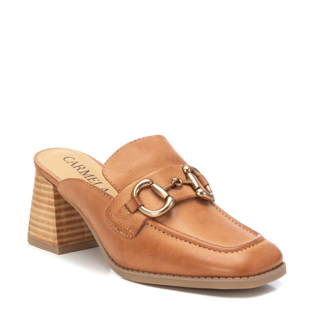 zuecos marrones de mujer