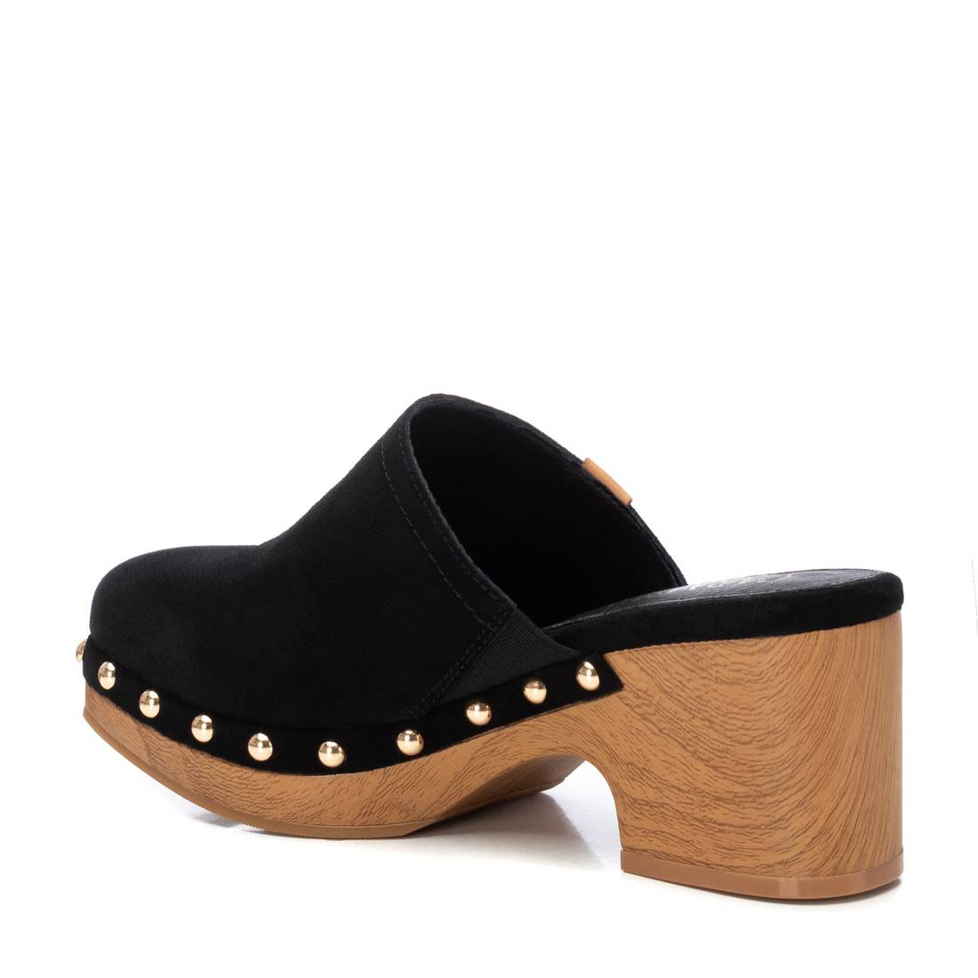Zuecos de mujer de madera negro
