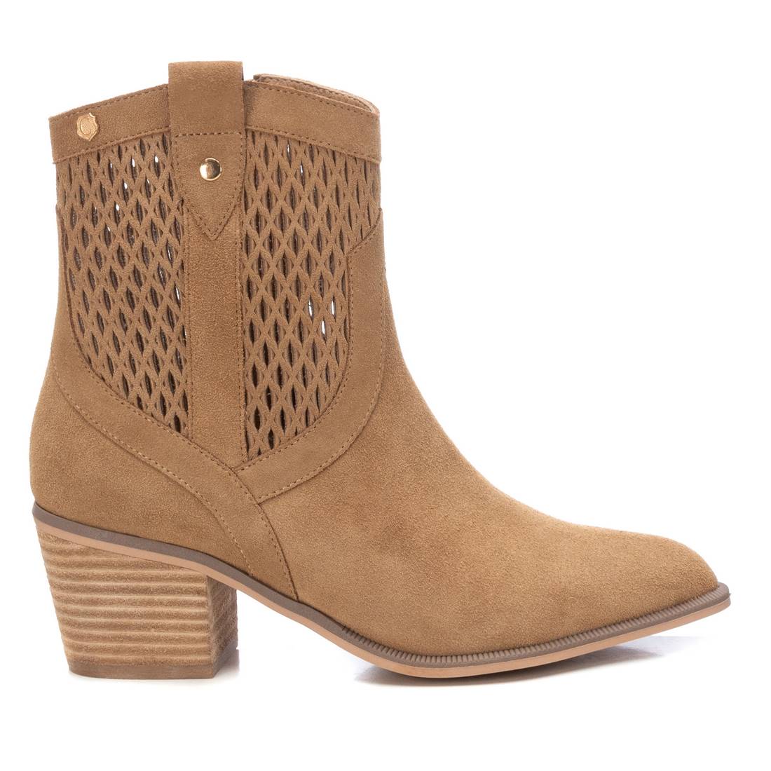 botines con tacón para mujer fabricado en serraje