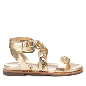 Golden women's sandals
