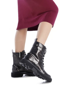 Botines grises para mujer