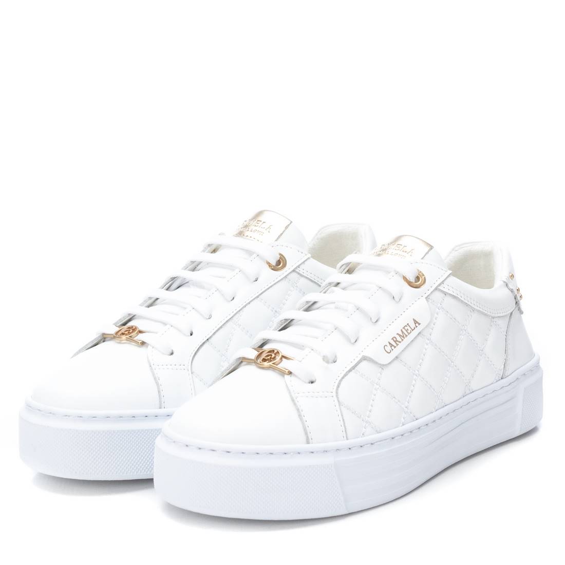 Sneakers de mujer de piel blanco 