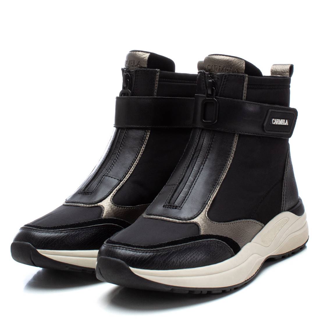 botines sneakers de mujer  negros