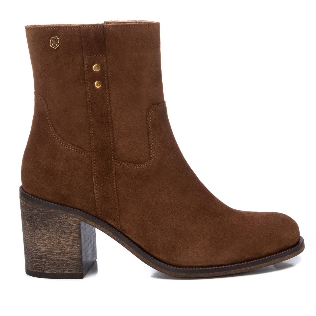 botin serraje marron mujer