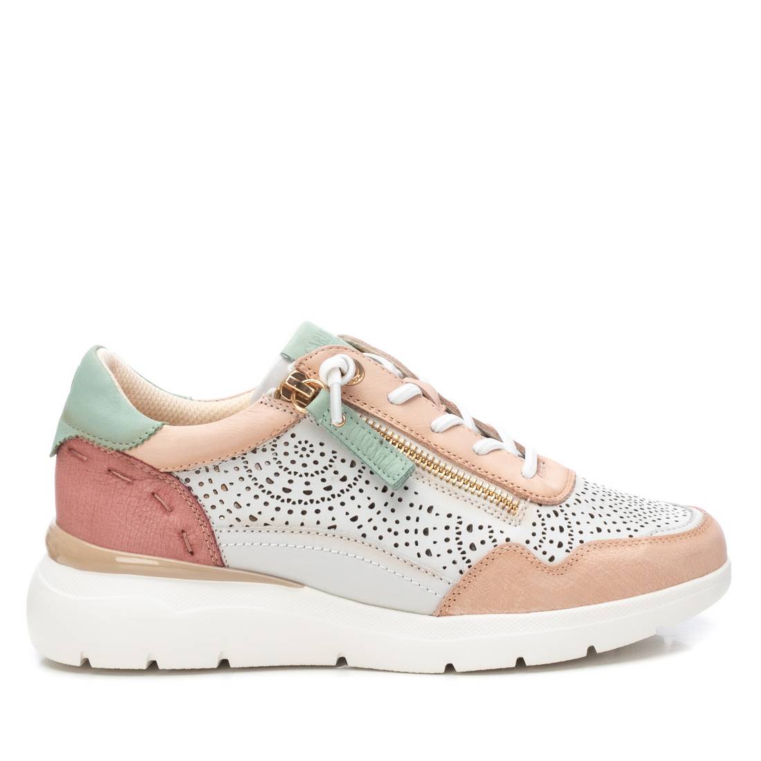 Scarpe Da Ginnastica Donna Carmela 160182 – Pelle Con Cerniera E Lacci – Suola Antiscivolo 5 Cm – Design Audace