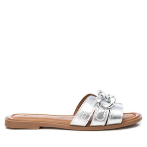 Silver women's sandals
