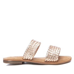 Golden women's sandals